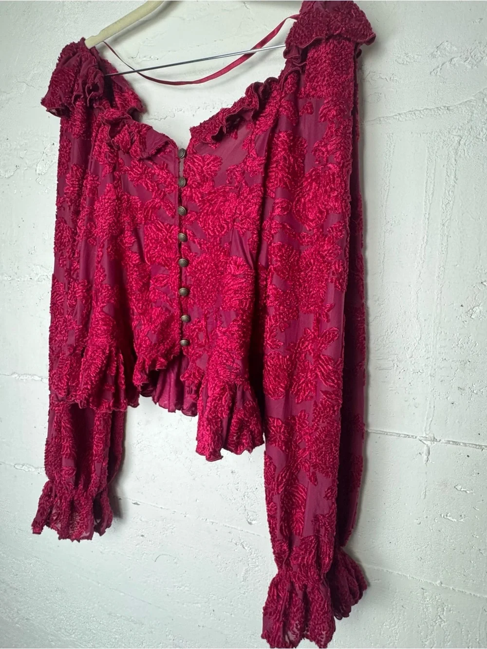 Anthropologie feminine burgundy